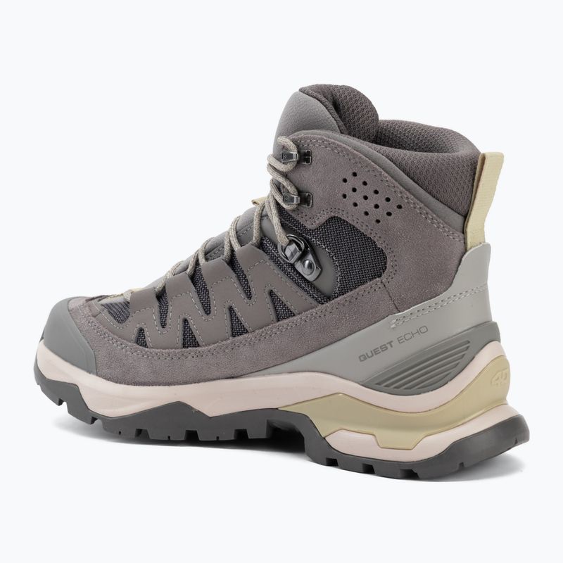 Trekkingschuhe Damen Salomon Quest Echo GTX gull/paloma/bog 3