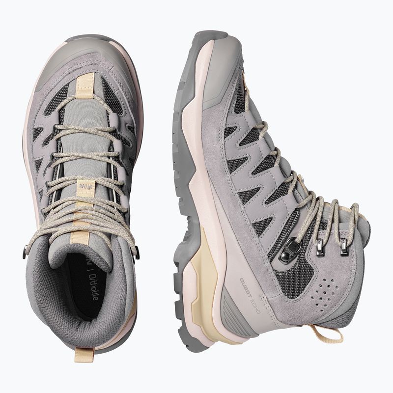 Damen-Trekkingschuhe Salomon Quest Echo GTX gull/paloma/bog 5