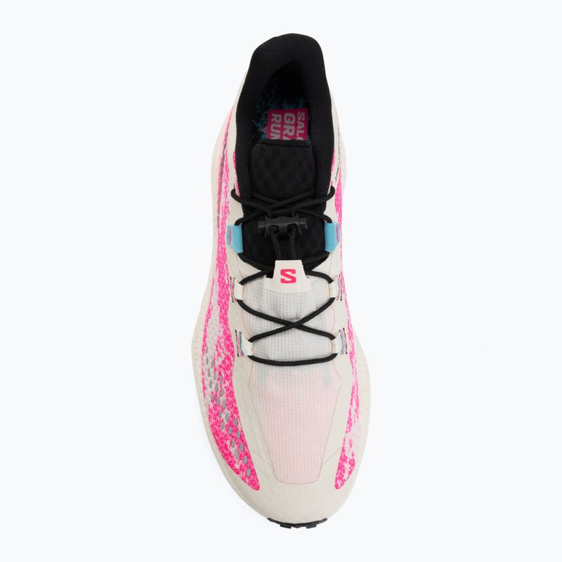 Herren-Laufschuhe Salomon Aero Glide 4 GRVL vanilla ice/knockout pink/black 5