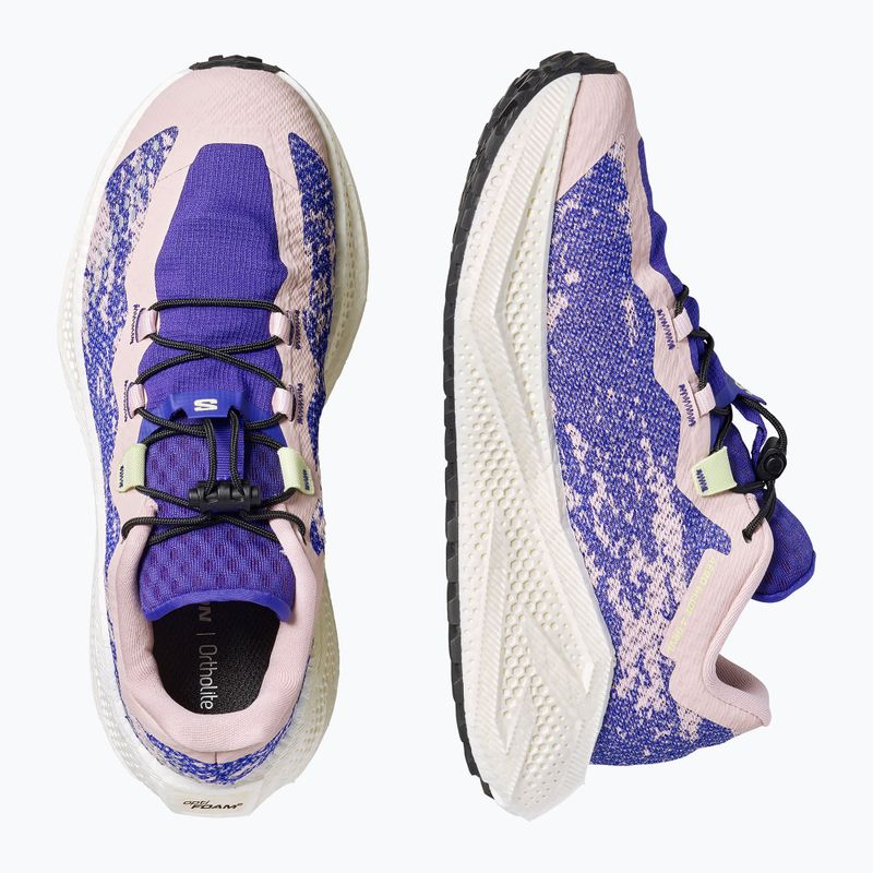 Damen-Laufschuhe Salomon Aero Glide 4 GRVL shadow gray/deep blue/butterfly 7