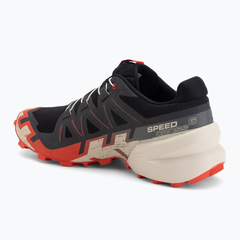 Herren-Laufschuhe Salomon Speedcross 6 black/fiery red/almond milk 3