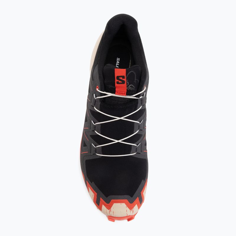 Herren-Laufschuhe Salomon Speedcross 6 black/fiery red/almond milk 5
