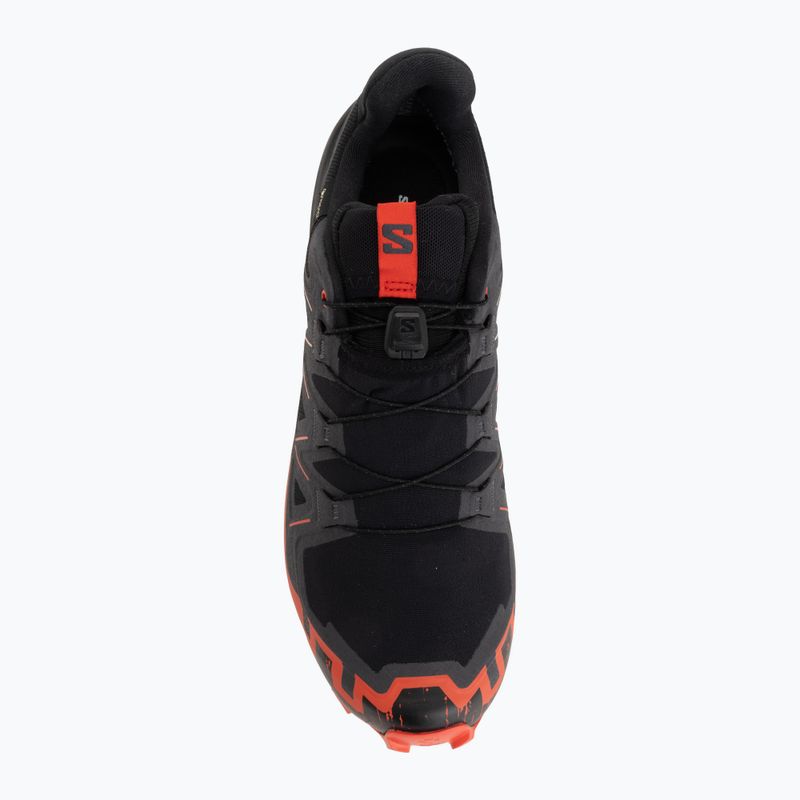 Herren-Laufschuhe Salomon Speedcross 6 GTX black/fiery red 5