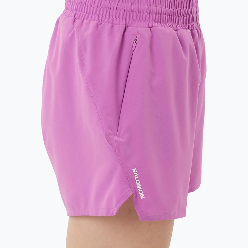 Damen Laufshorts Salomon SHAKEout Core 4" iris orchid 4