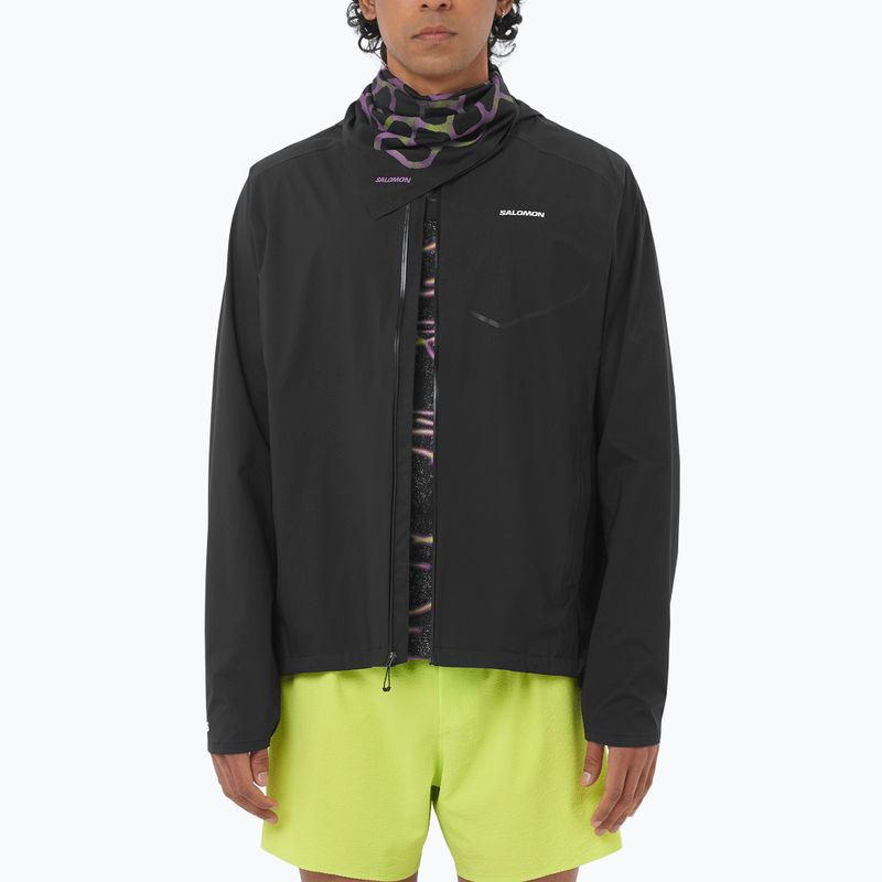 Herren Laufjacke Salomon Bonatti Waterproof dee black