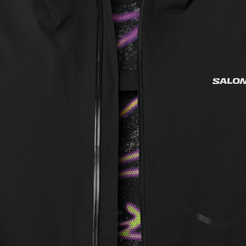 Herren Laufjacke Salomon Bonatti Waterproof dee black 4