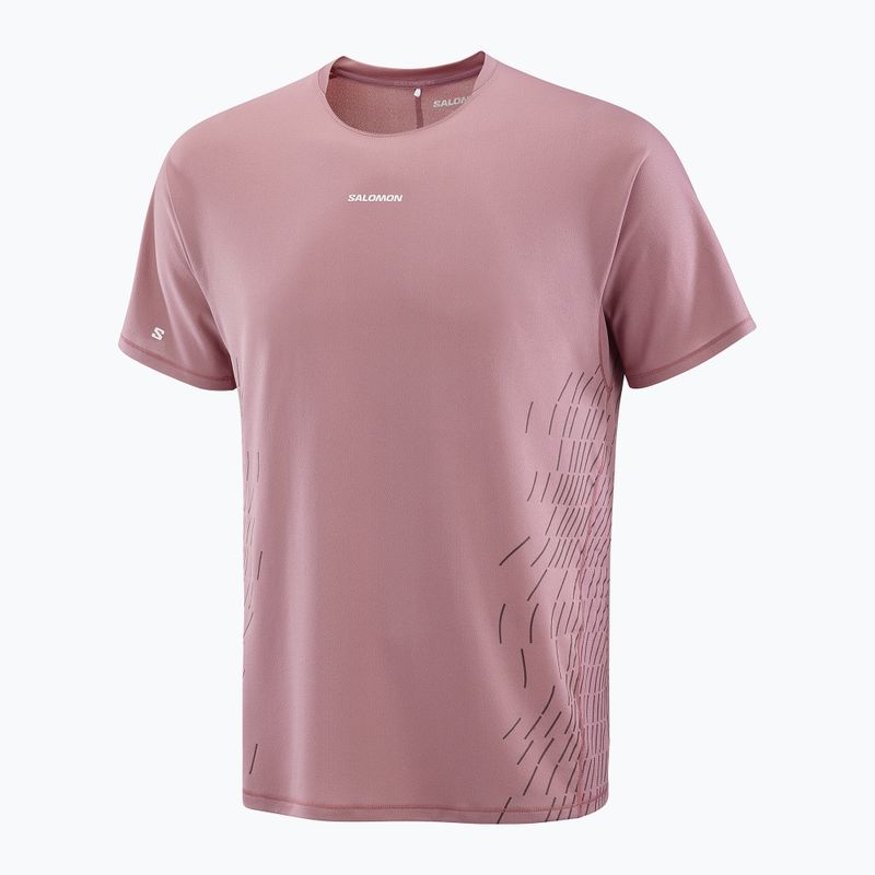 Salomon Sense Aero SS Tee GFX dusky orchid Herren-Laufshirt 4