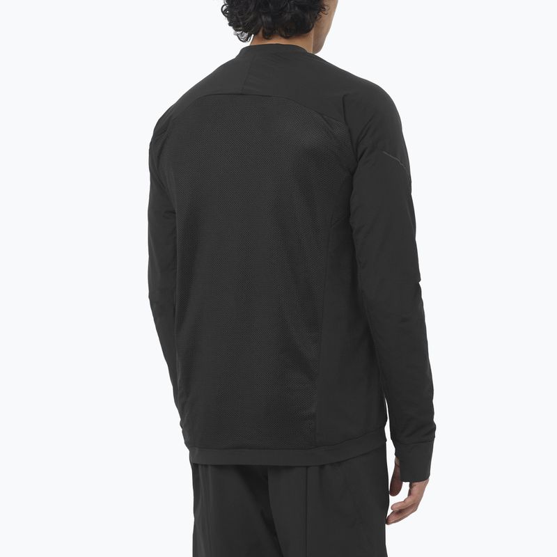 Laufsweatshirt für Herren Salomon Ultra Fleece Deep Black 2