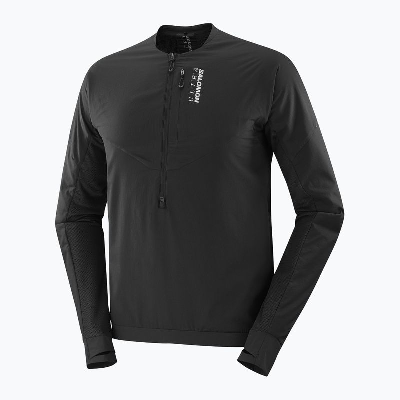 Laufsweatshirt für Herren Salomon Ultra Fleece Deep Black 8