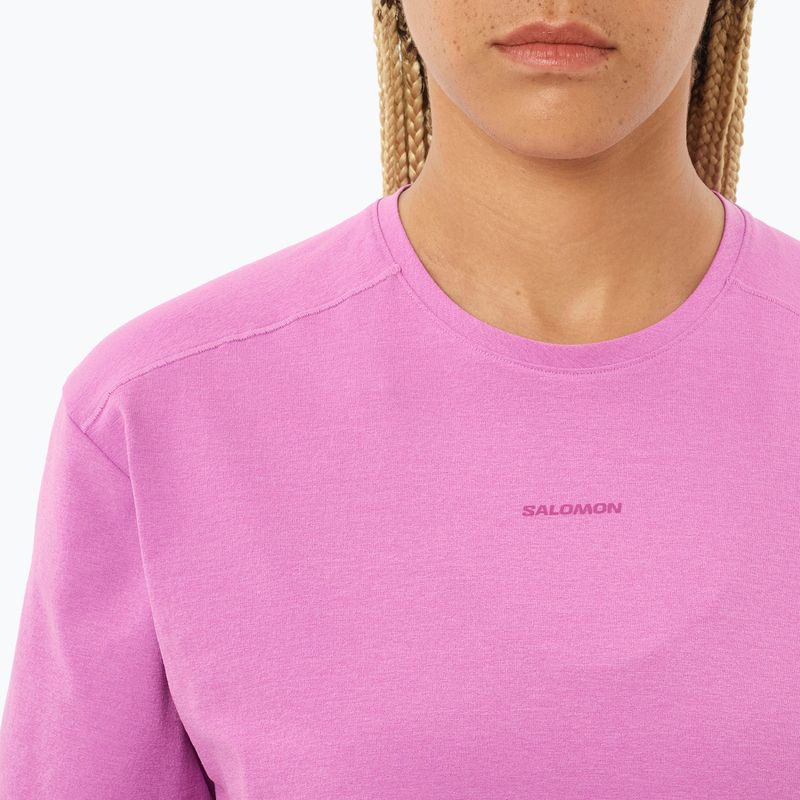 Damen T-Shirt Salomon Trackline iris orchid 3
