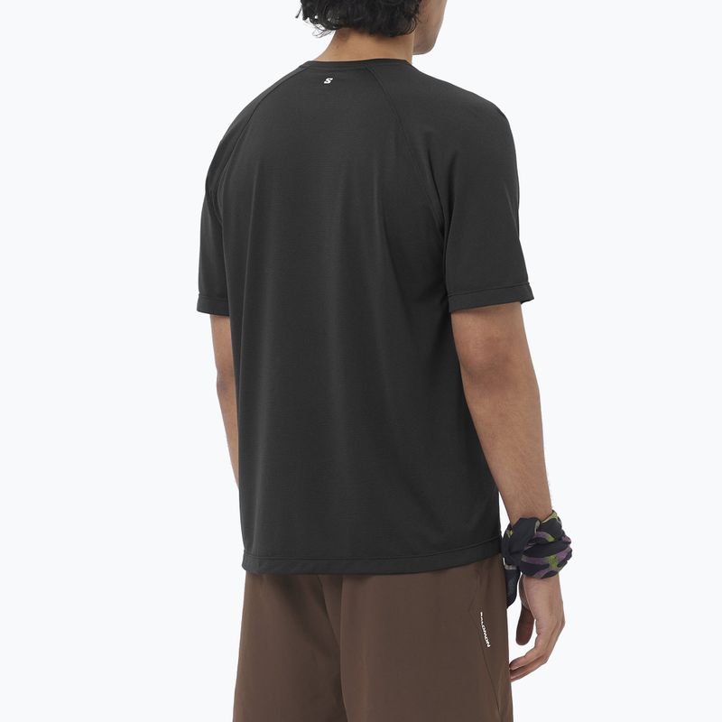 Salomon Shakeout Core Herren-Laufshirt GFX deep black 2