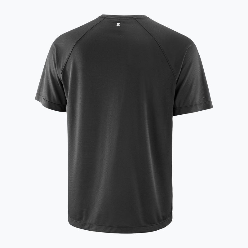 Salomon Shakeout Core Herren-Laufshirt GFX deep black 4