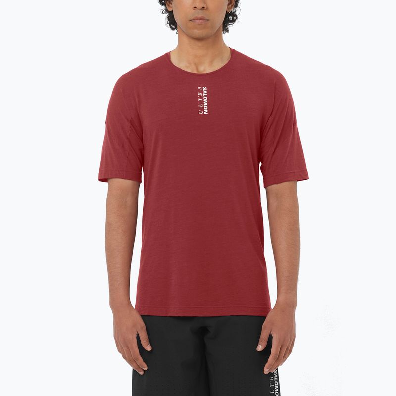 Herren Laufshirt Salomon Ultra Tee syrah