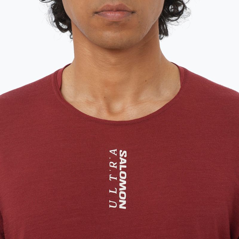 Herren Laufshirt Salomon Ultra Tee syrah 3