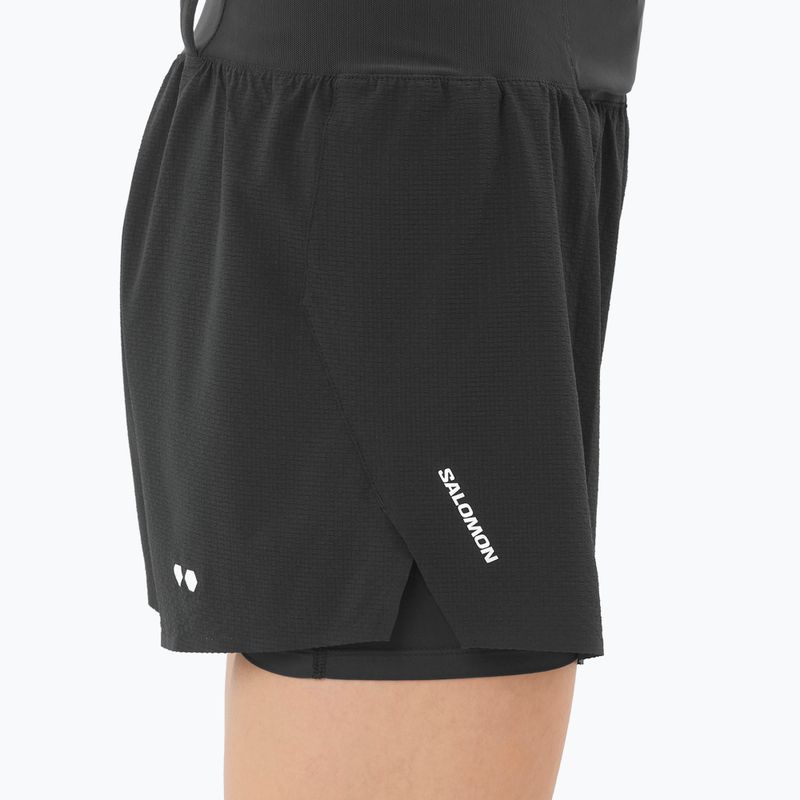 Damen Laufshorts Salomon Sense Aero 2IN1 Trail 4" deep black 3