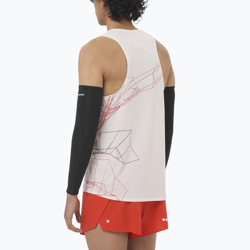 Salomon S/Lab Speed Tee lilac ash/fiery red Herren Laufshirt 2