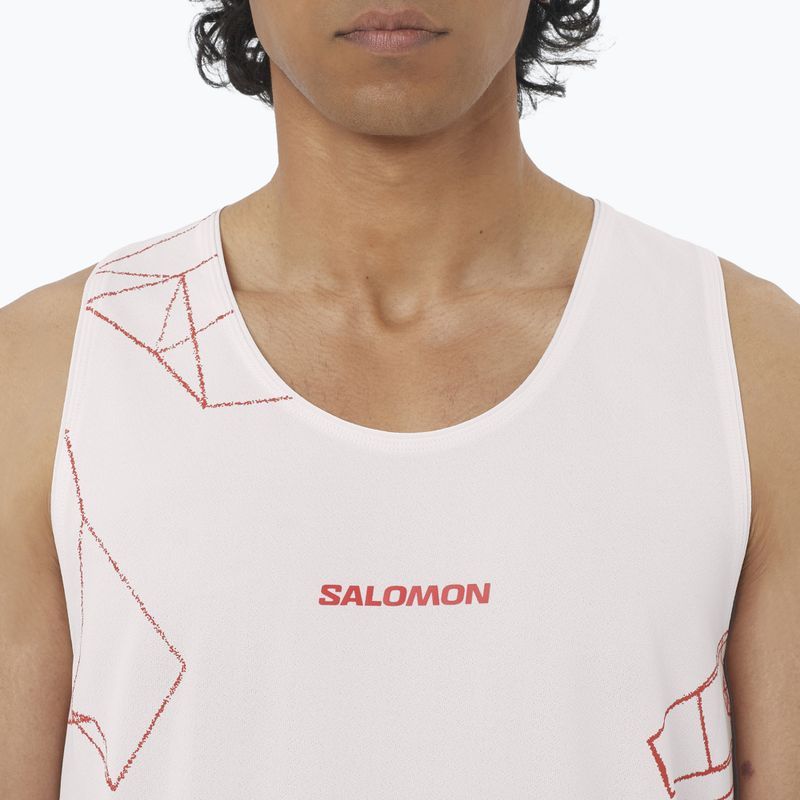 Salomon S/Lab Speed Tee lilac ash/fiery red Herren Laufshirt 3