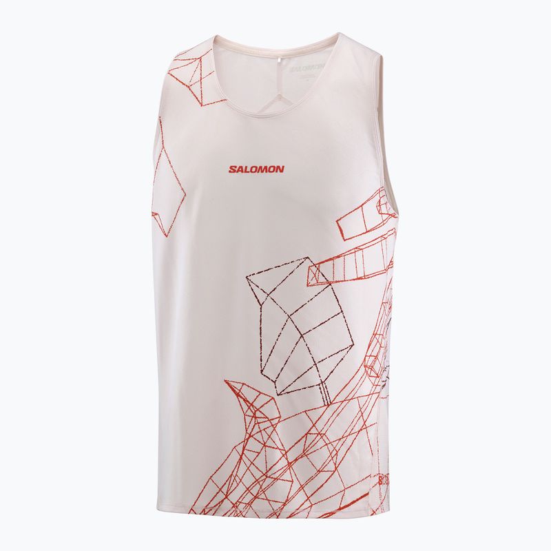 Salomon S/Lab Speed Tee lilac ash/fiery red Herren Laufshirt 4