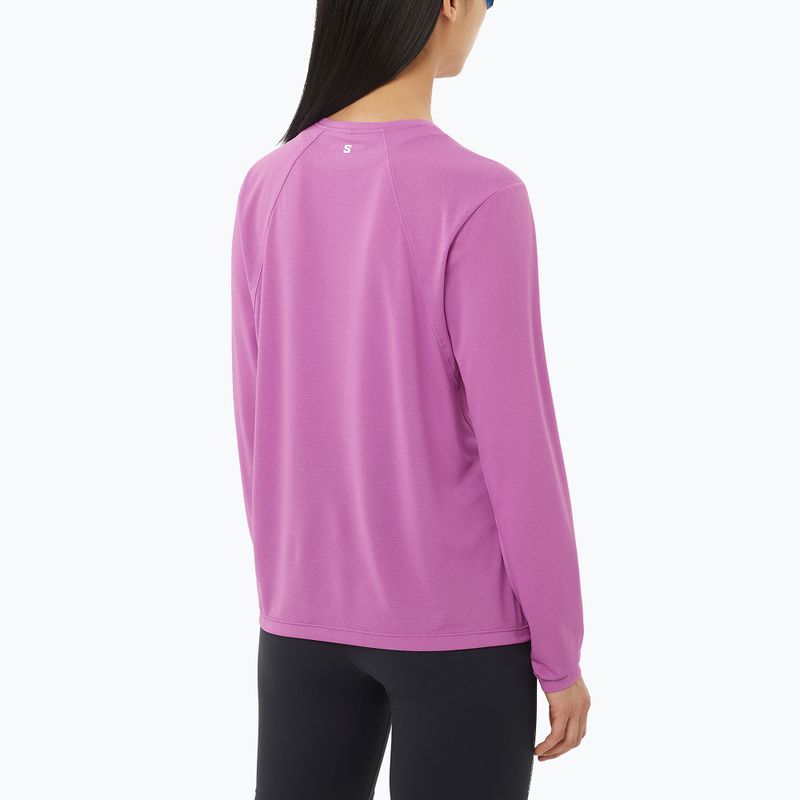Damen-Lauf-Longsleeve Salomon Shakeout Core iris orchid 2