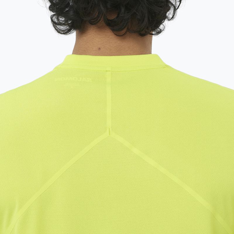 Salomon Sense Aero SS Tee GFX acid lime Herren Laufshirt 4