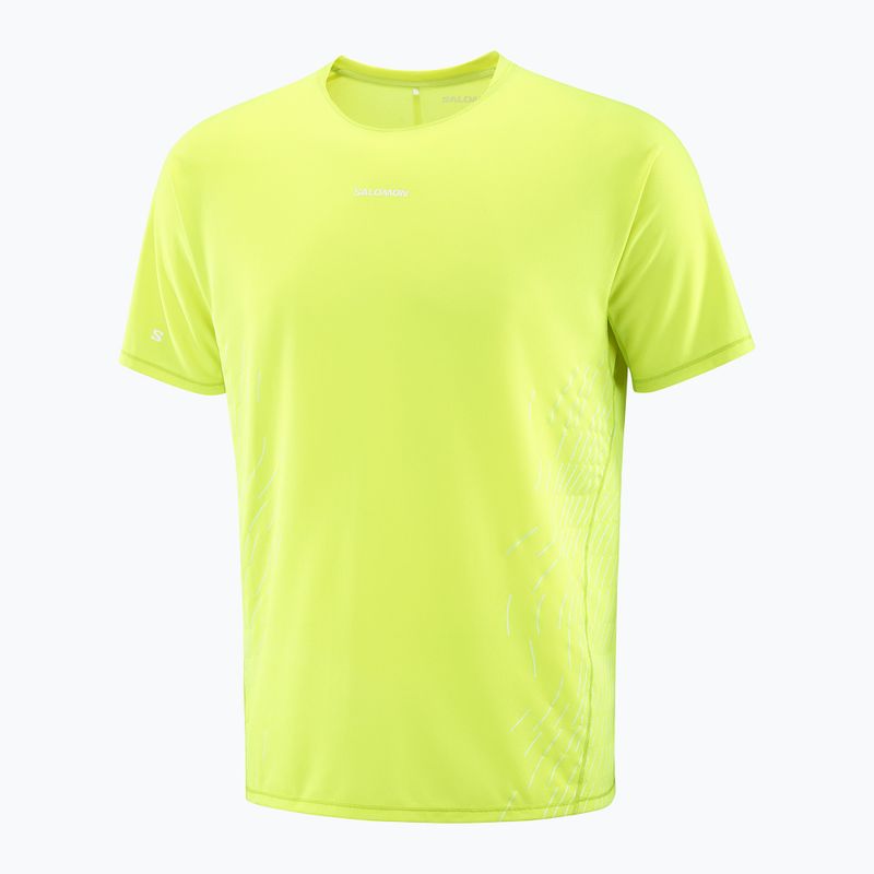 Salomon Sense Aero SS Tee GFX acid lime Herren Laufshirt 5