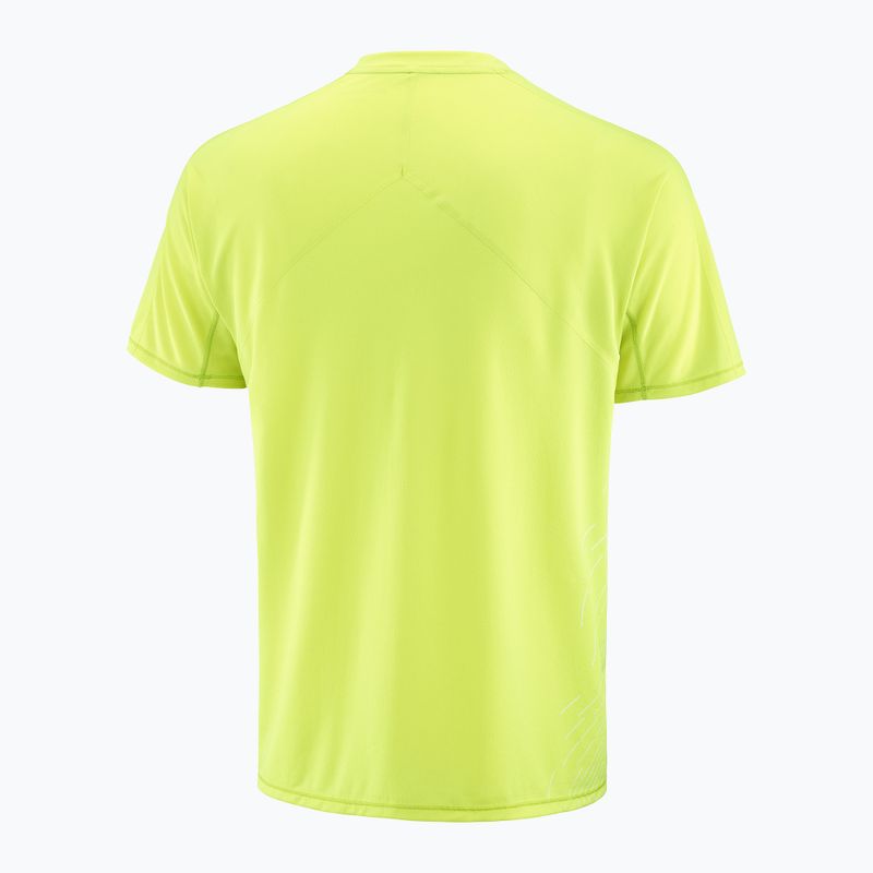 Salomon Sense Aero SS Tee GFX acid lime Herren Laufshirt 6