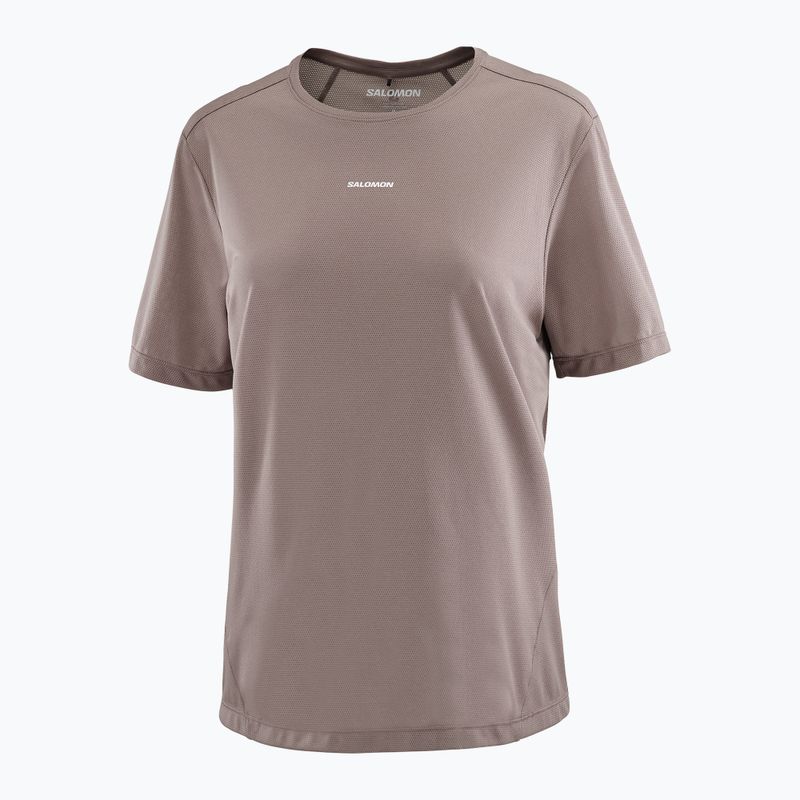 Damen-Laufshirt Salomon Shakeout Core iron 3