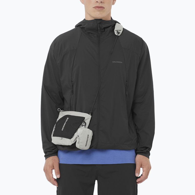Herren-Windjacke Salomon Outwind Full Zip deep black