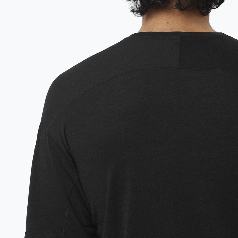 Herren Laufshirt  Salomon Ultra Tee deep black 4