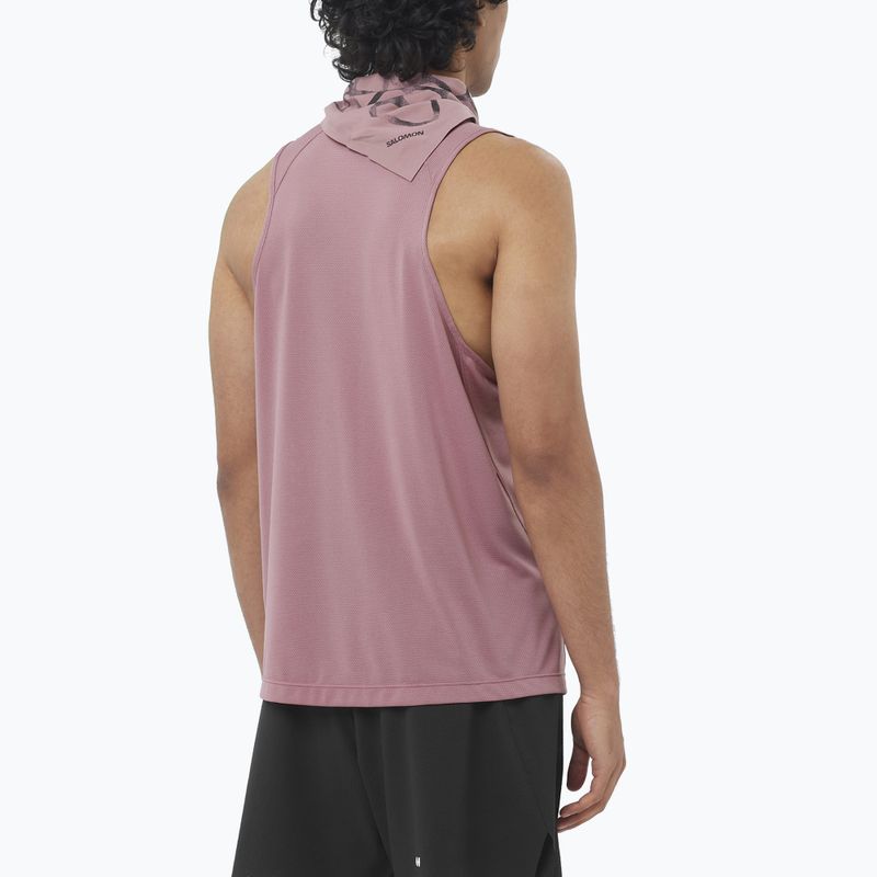 Salomon Shakeout Core Tank Herren-Laufshirt dusky orchid 2