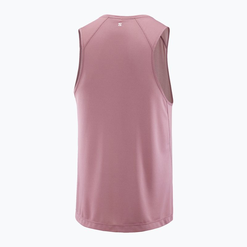 Salomon Shakeout Core Tank Herren-Laufshirt dusky orchid 4