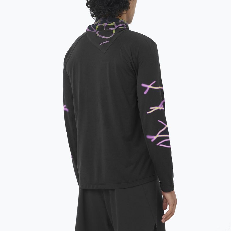 Lauf-Langarmshirt für Herren Salomon Shakeout Core deep black 2