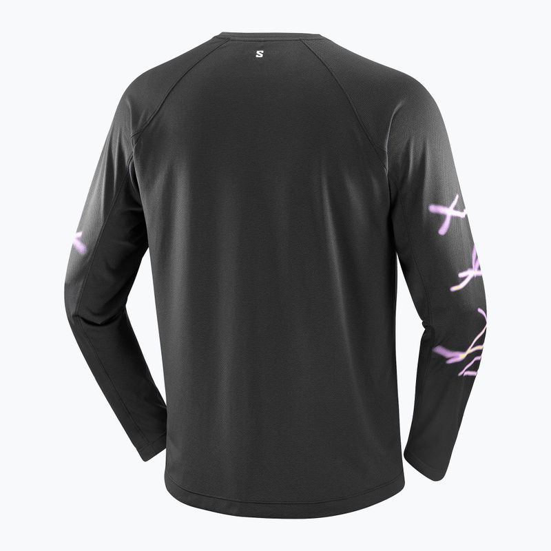 Lauf-Langarmshirt für Herren Salomon Shakeout Core deep black 4