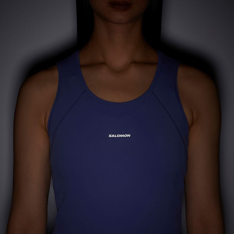 Damen Laufshirt Salomon SHAKEout Bliss Tanklette marlin 5