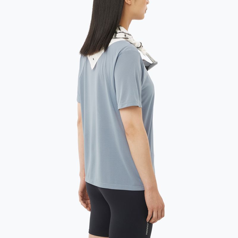 Damen-Laufshirt Salomon Shakeout Core trade winds 2