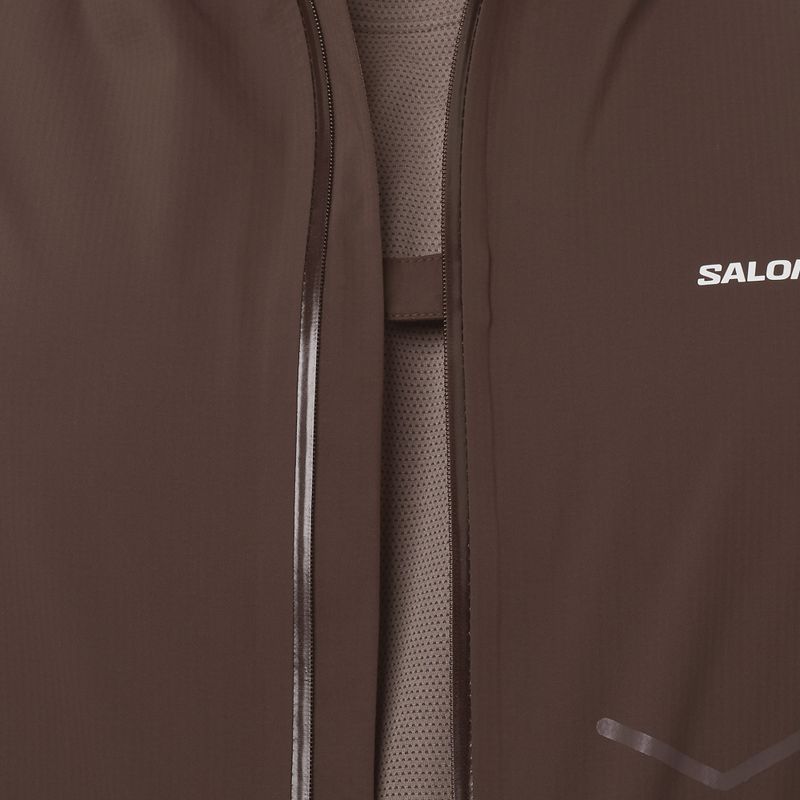 Herren Laufjacke Salomon Bonatti Waterproof coffee bean 4