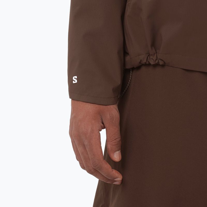 Herren Laufjacke Salomon Bonatti Waterproof coffee bean 6