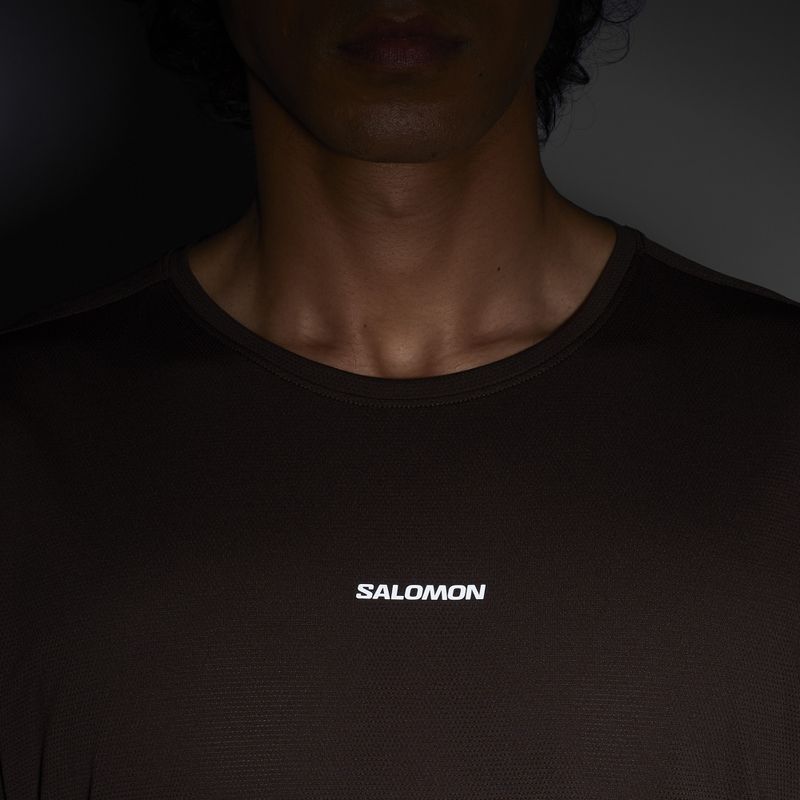 Salomon Shakeout Core cofee bean Herren Laufshirt 4