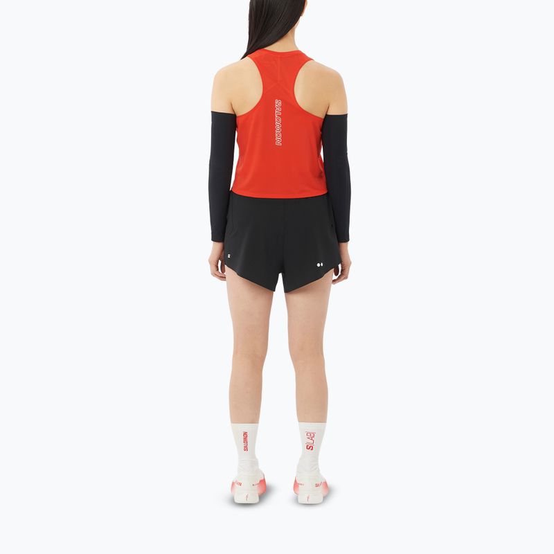 Damen-Laufshirt Salomon Sense Aero Short Tank fiery red 2