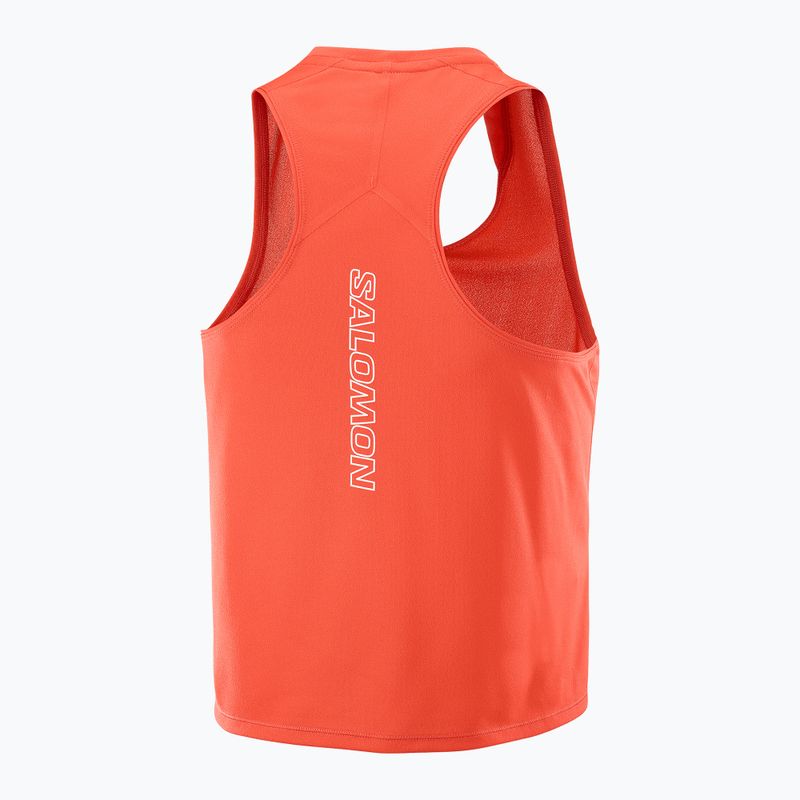 Damen-Laufshirt Salomon Sense Aero Short Tank fiery red 5