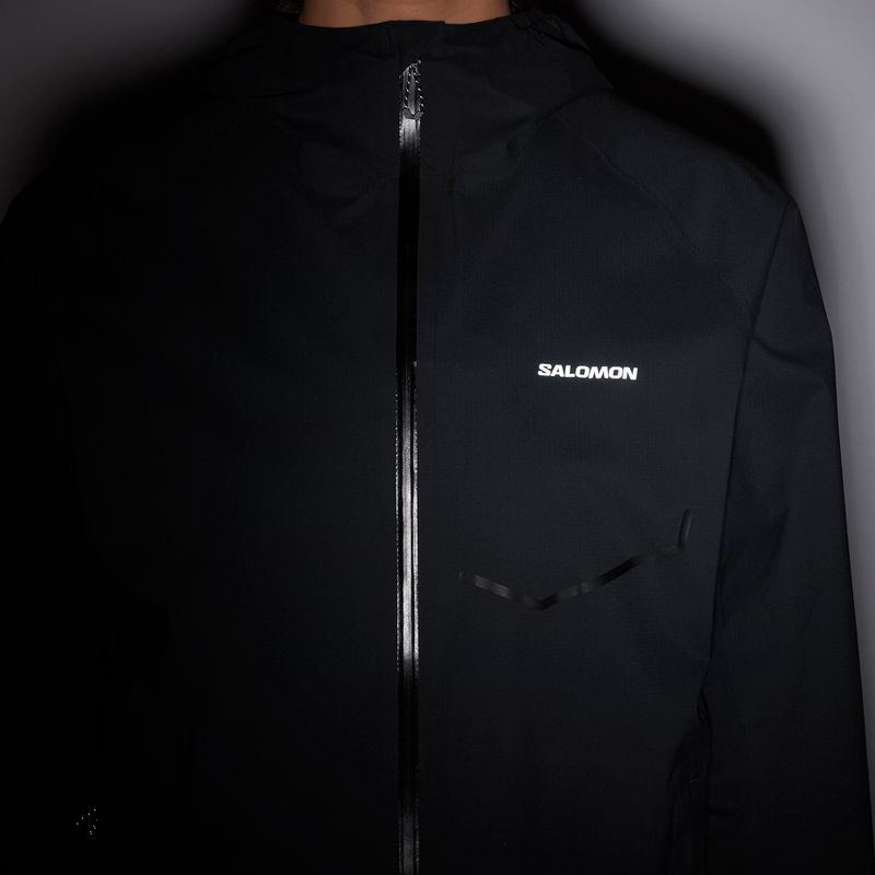 Damen-Laufjacke Salomon Bonatti Waterproof deep black 9