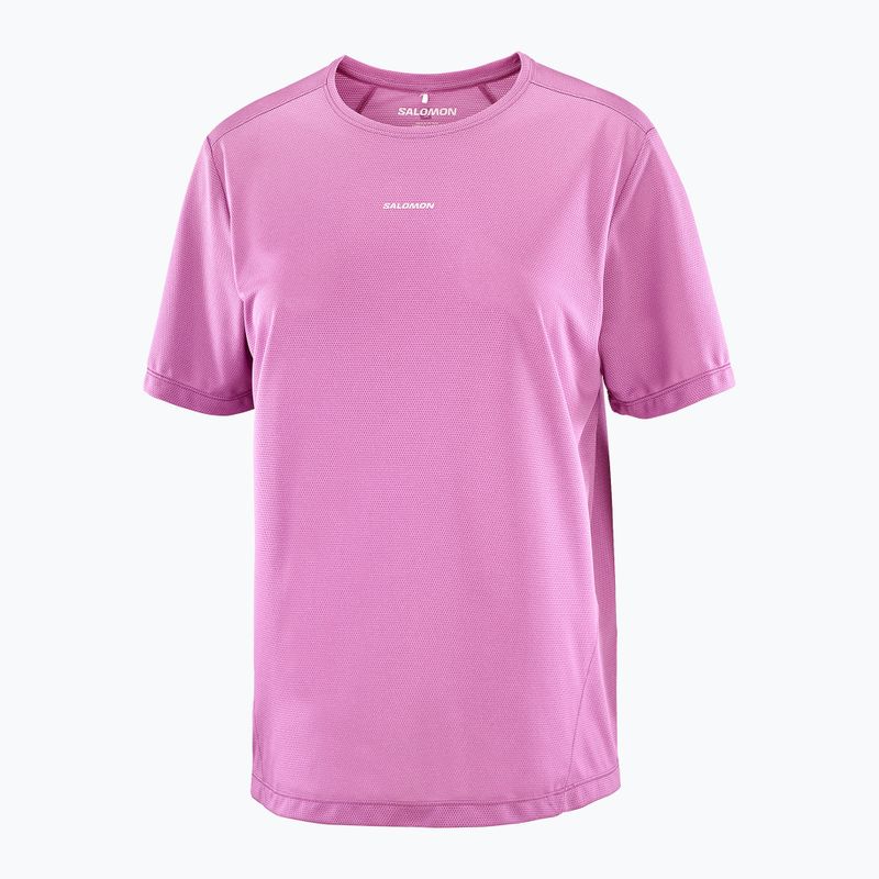 Damen-Laufshirt Salomon Shakeout Core iris orchid 3
