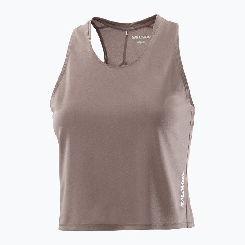 Damen-Laufshirt Salomon Sense Aero Short Tank iron 4
