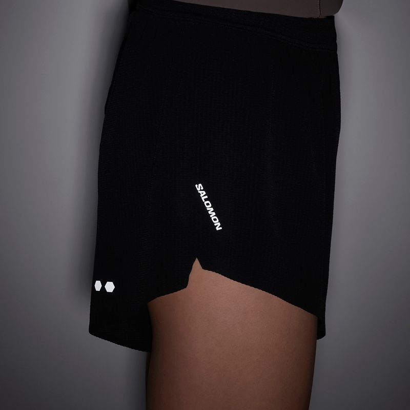 Damen-Laufshorts Salomon Sense SPLT 3" deep black 6