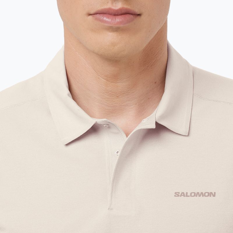 Poloshirt Herren Salomon Trackline Polo silver cloud 3