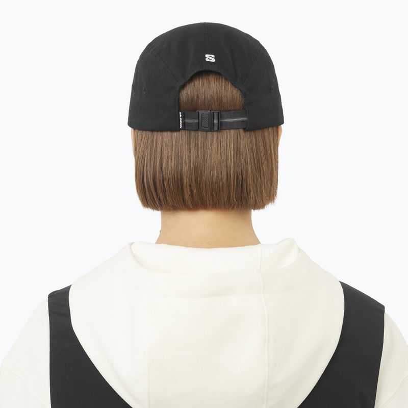 Basecap Salomon Wild Rays 5 Deep Black Panel 3