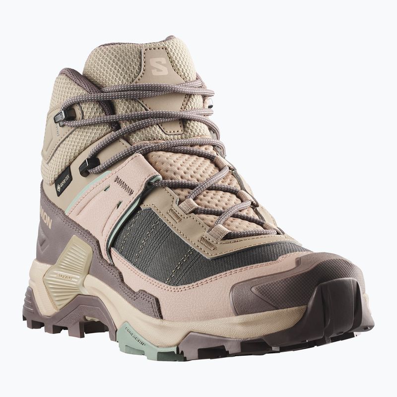 Damen-Trekkingschuhe Salomon X Ultra 5 MID GTX iron/dsrtan/gre 3