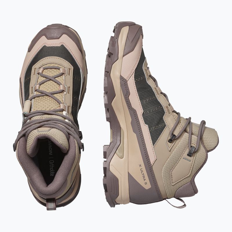 Damen-Trekkingschuhe Salomon X Ultra 5 MID GTX iron/dsrtan/gre 5