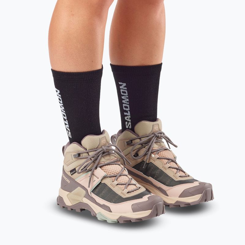 Trekkingschuhe Damen Salomon X Ultra 5 MID GTX iron/dsrtan/gre 8