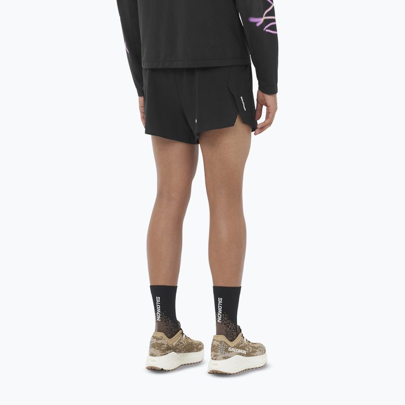 Herren-Laufshorts Salomon Aero SPLT 3" deep black 2
